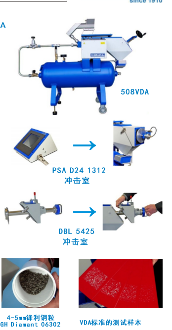 德国ERICHSEN508VDA/SAE石子冲击试验仪