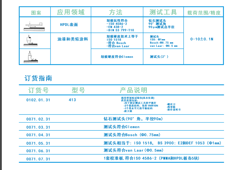 ERICHSEN413刮伤试验机